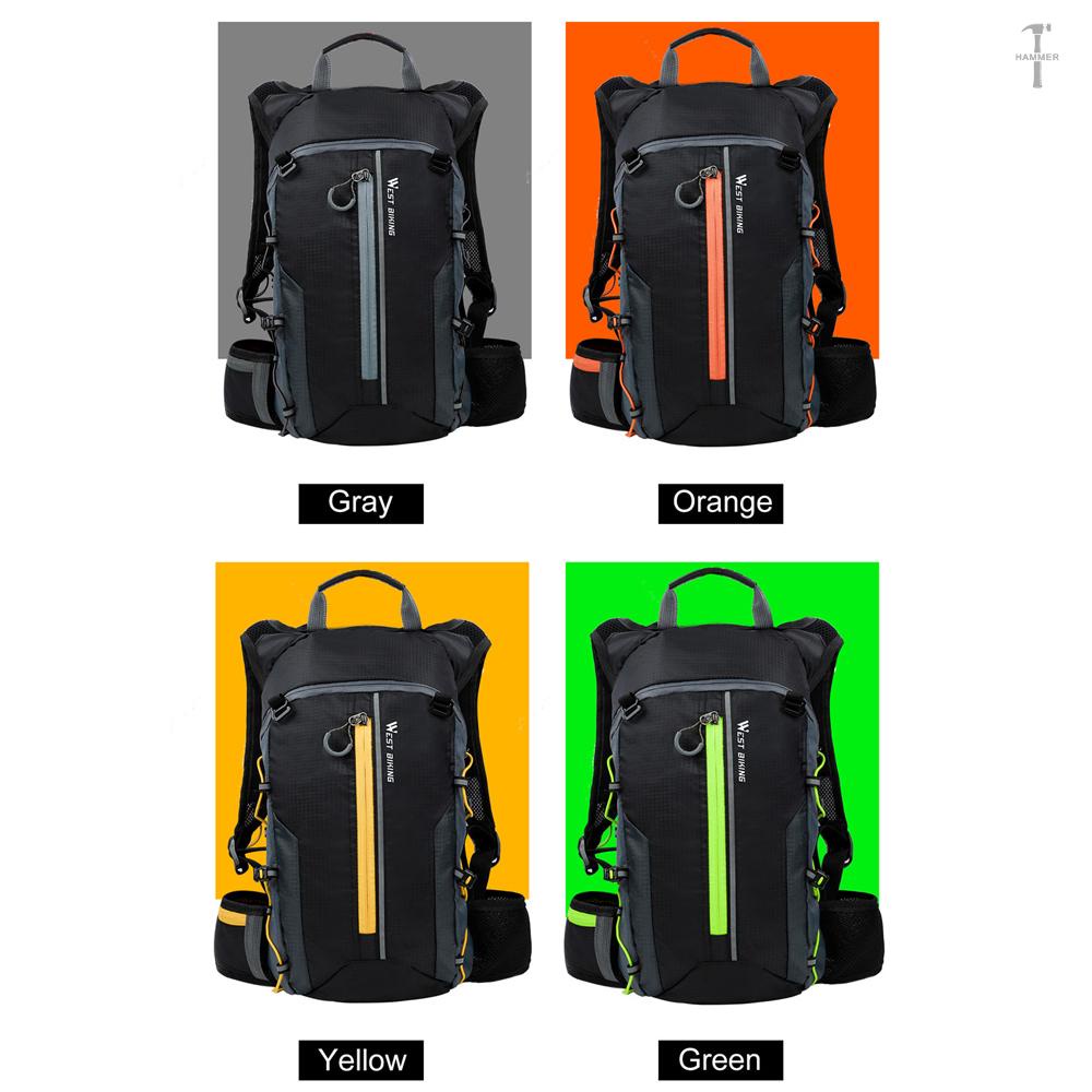 Balo siêu nhẹ thoáng khí chống nước dung tích 10L cho đạp xe / leo núi
