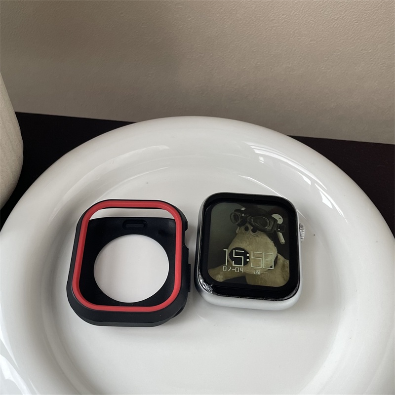 Ốp Bảo Vệ Bằng Silicone Dành Cho Apple Watch 7 6 SE 5 4 3 2 1 IWatch 42MM 41MM 38MM 45MM 44MM 40MM