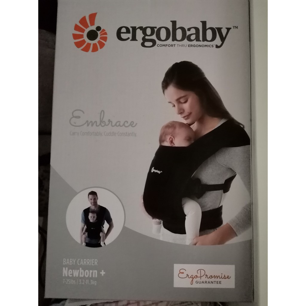 {CÓ SẴN GIAO 2h }Địu vải em bé ErGo Embrace dành cho bé sơ sinh đến 11kg Mát Mềm Mịn