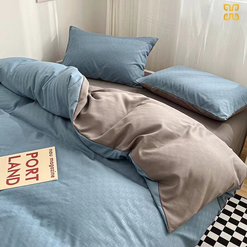 Set Bộ Vỏ Chăn Ga Gối Cotton Tc Dệt Vân Chìm ( Cập nhật mẫu mới hàng không tag) -shinbedding