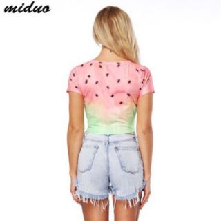 Áo croptop 3D dưa hấu độc lạ