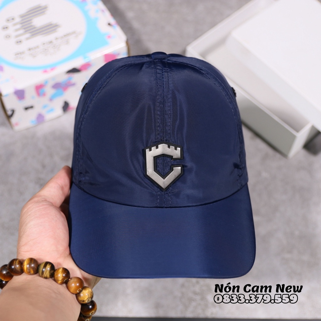 Mũ lưỡi trai Nón Cam nón kết dù màu tím than thời trang phối logo khiên C siêu chất