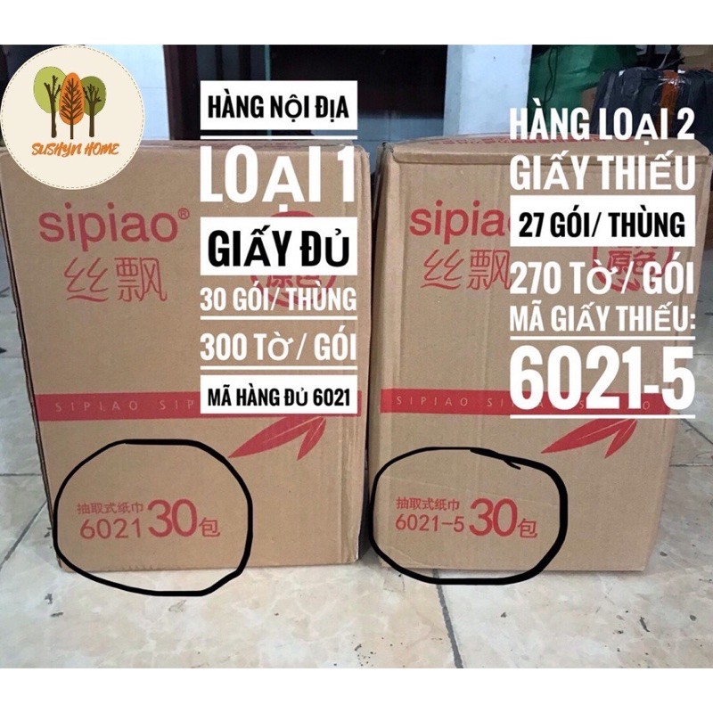 🌟[CHUẨN GIẤY TRUNG QUỐC]🌟1 thùng giấy gấu trúc Sipiao hàng loại 1 nặng 2,7 kg