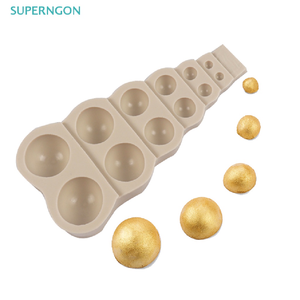 Khuôn Silicone Làm Bánh Tạo Hình Hạt Ngọc Trai 3D DIY