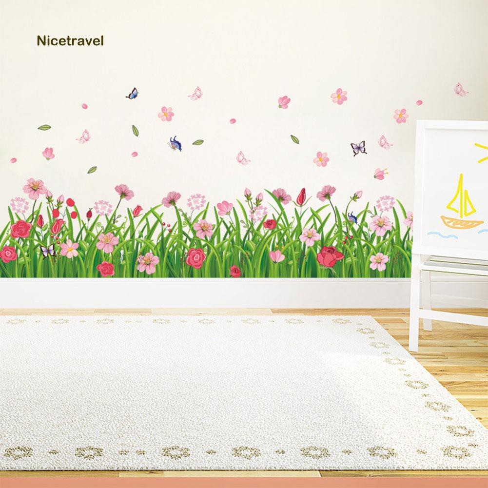 Decal Dán Tường Trang Trí Họa Tiết Hoa Hiện Đại
