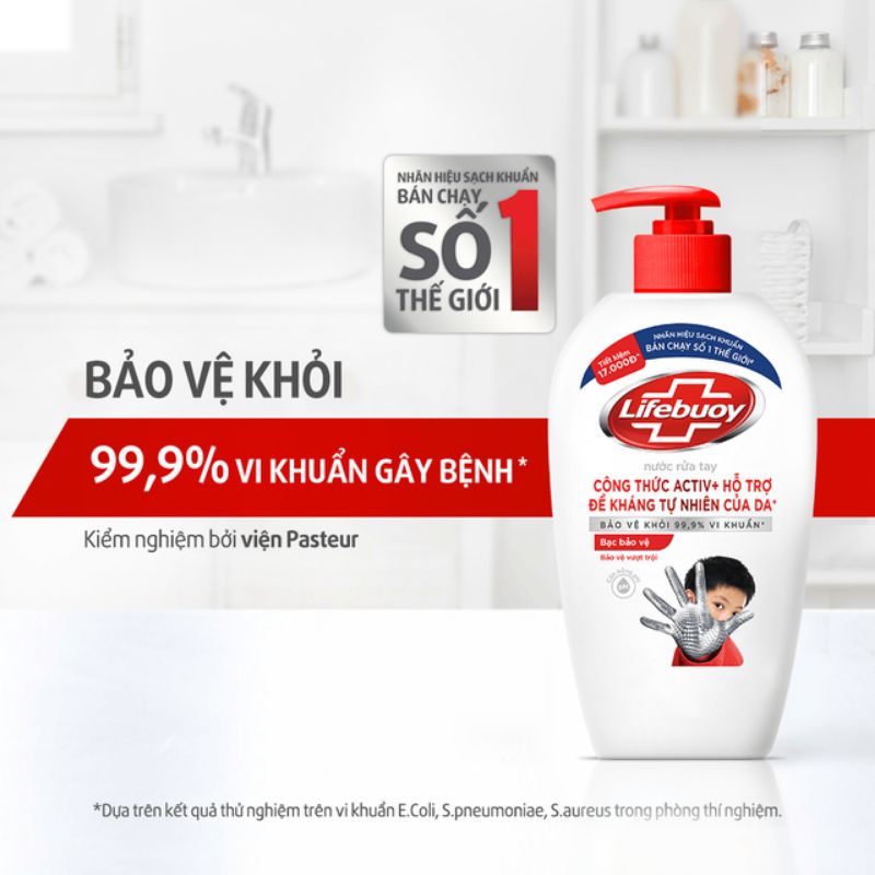 Nước rửa tay Lifebuoy bảo vệ vượt trội 500g