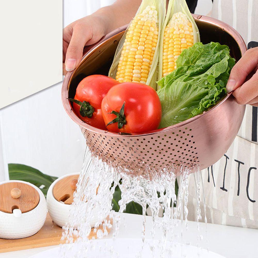 Rổ Vo Gạo Bằng Thép Không Gỉ Nhiều Màu Sắc