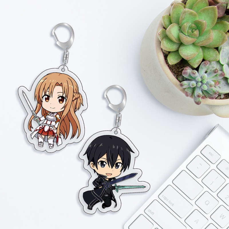 Móc Khóa Hình Nhân Vật Hoạt Hình Sword Art Online Yuuki Asuna Dễ Thương