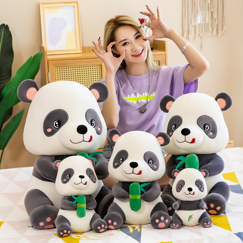 Gấu Bông Gấu Trúc Panda Ngồi - Gấu Trúc Nhồi Bông Cao Cấp