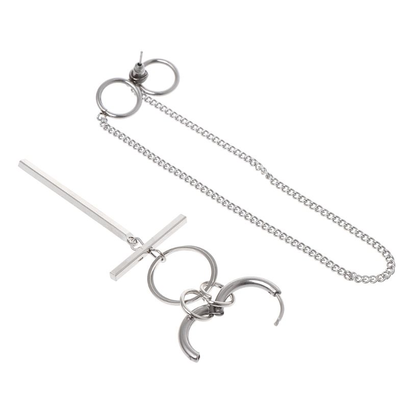 Set 14 khuyên tai thép không gỉ phong cách hip hop thời trang Hàn Quốc cho nam và nữ