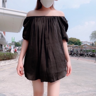 Áo Sơmi BabyDoll Thiết Kế - 2 Trong 1: Mặc BabyDoll & Trễ Vai