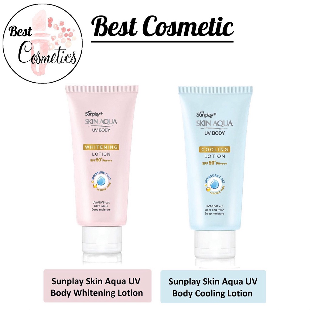 Kem chống nắng dưỡng thể trắng mịn Sunplay Skin Aqua UV Body Whitening Lotion &Cooling LotionSPF 50+ PA++++