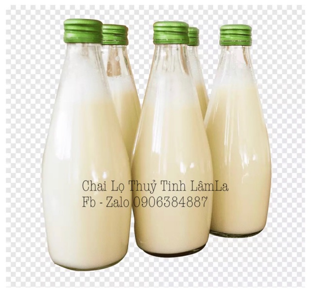 Chai Thuỷ Tinh Giọt Nước Nắp Nhôm 300ml | Đựng Trà Lên Men , Nước Ép , Trà Sữa