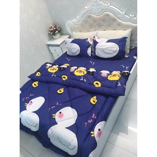 sét chăn phao poly nhiều họa tiết