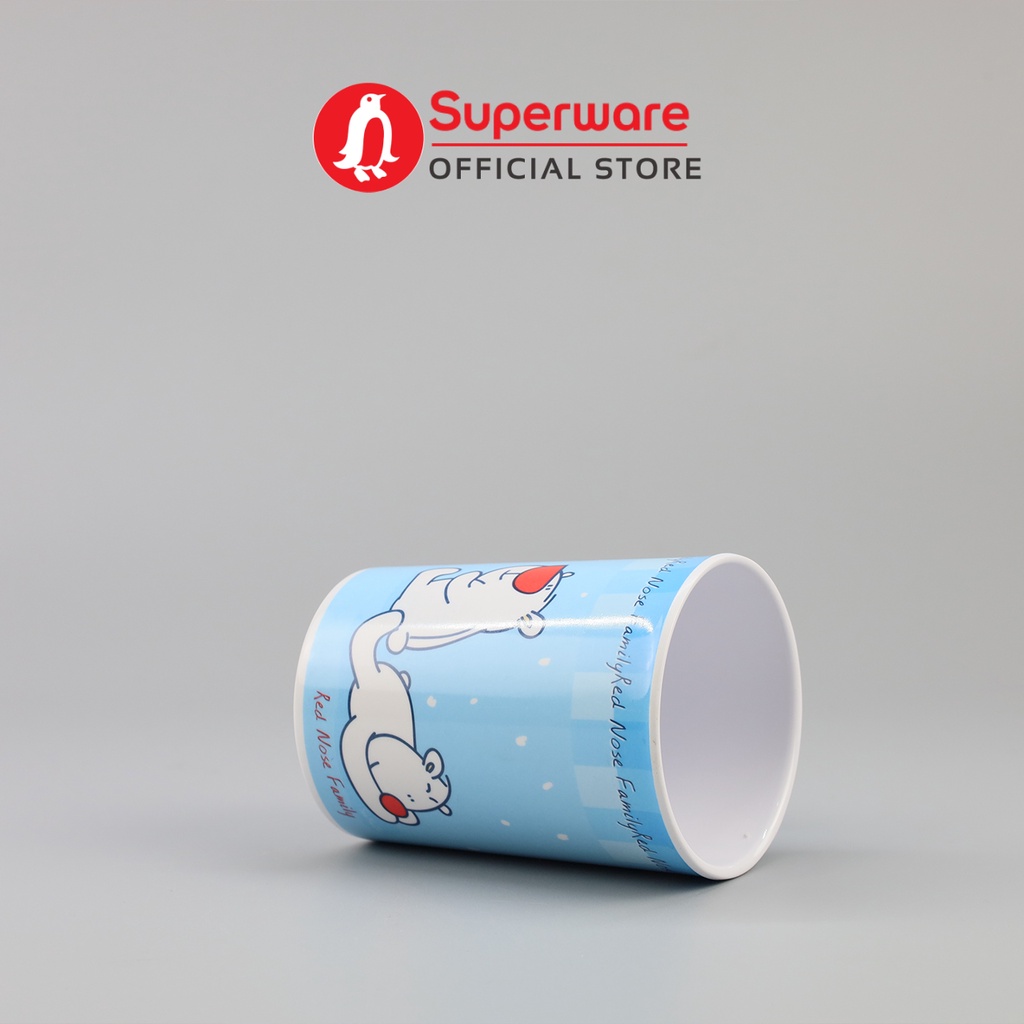 Ly Không Quai Họa Tiết Red Nose Chất Liệu Melamine Cao Cấp | Superware Thái Lan | C346