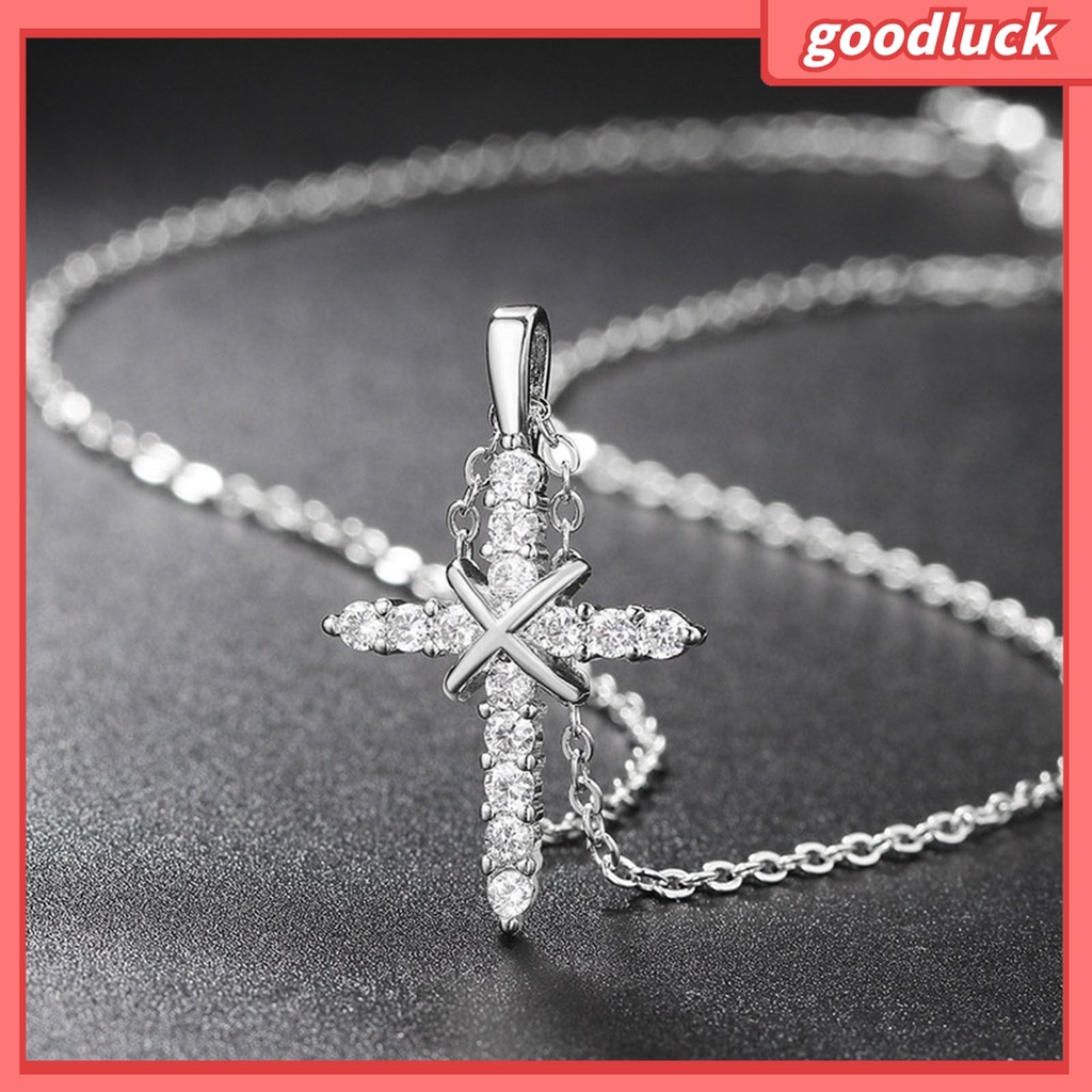 Goodluck| Vòng cổ Mặt Hình Thánh Giá Chất Liệu Hợp Kim Phong Cách Thời Trang