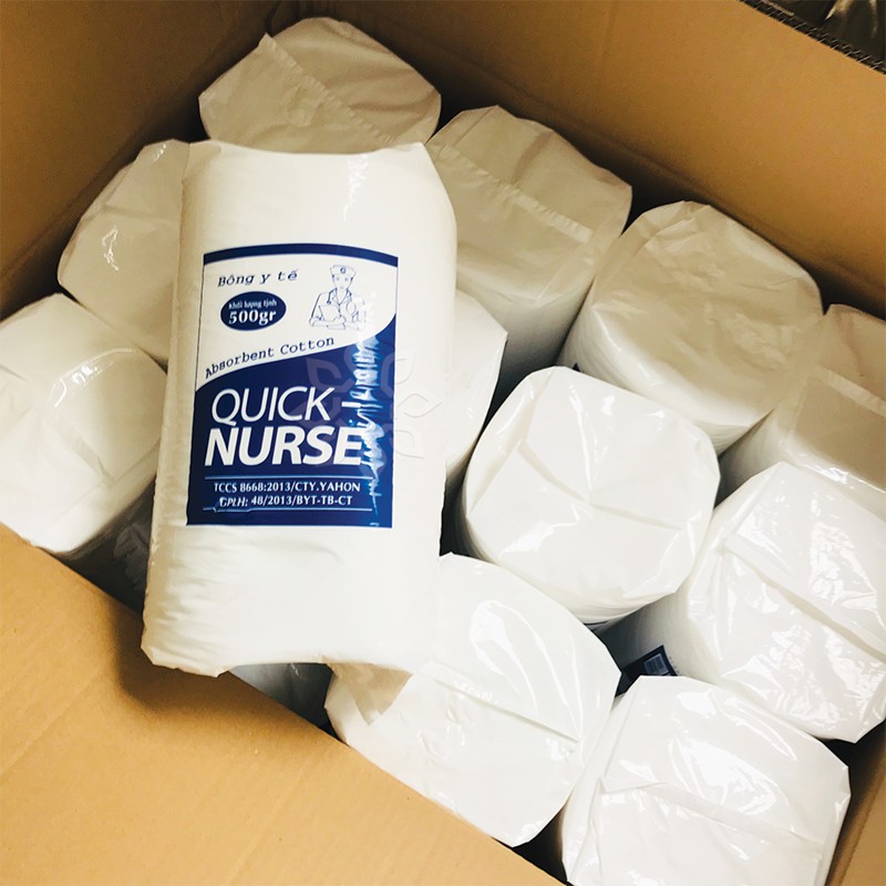 Bông Gòn Y Tế Quick Nurse 500 gr - 1 Kg