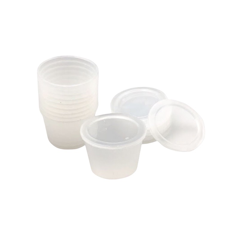 Cốc Nhựa Tròn làm Caramen, bánh da lợn,… 50 chiếc