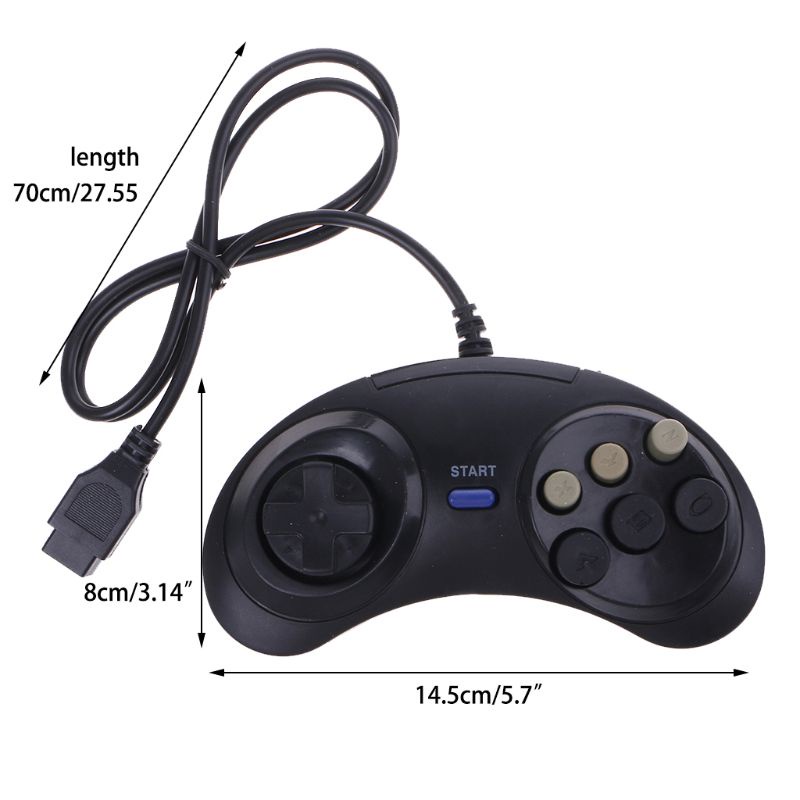 Tay CầM ĐiềU KhiểN Star 6 NúT BấM Cho Ổ ĐĩA Megadrive MD Genesi