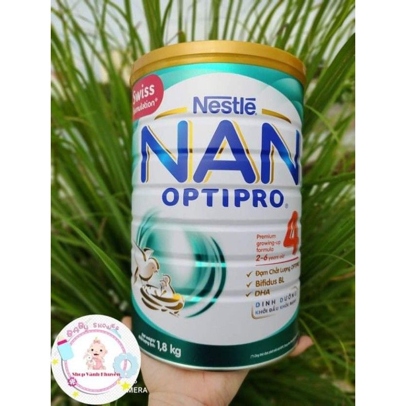 (HSD 3.2022)Mẫu mới-Sữa nan số 4 lon 1,800g. Tập đoàn nestle nhập khẩu