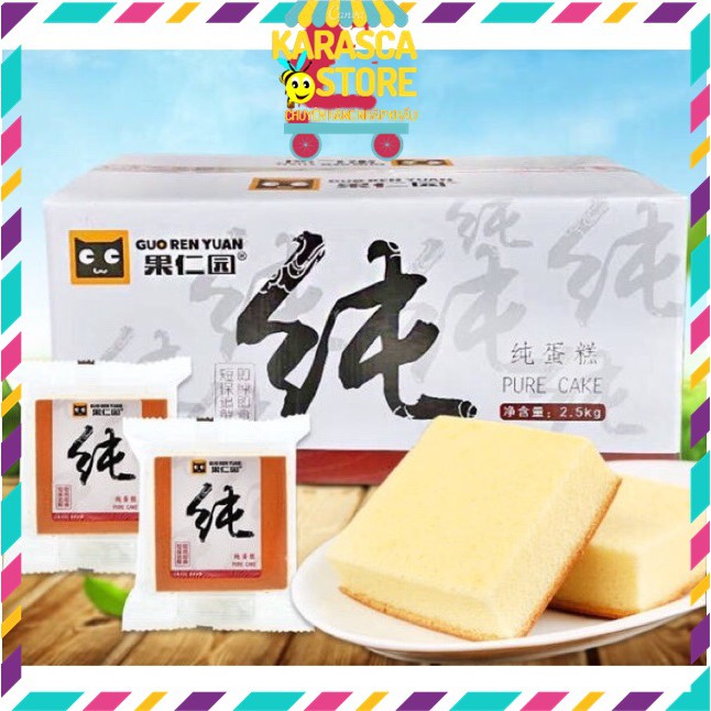 Bánh Đài Loan Ăn Vặt Siêu Ngon, Thùng Bánh Mông Lép 2,5Kg