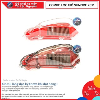 Combo lọc gió độ - ốp pô e trong suốt sh mode 2021