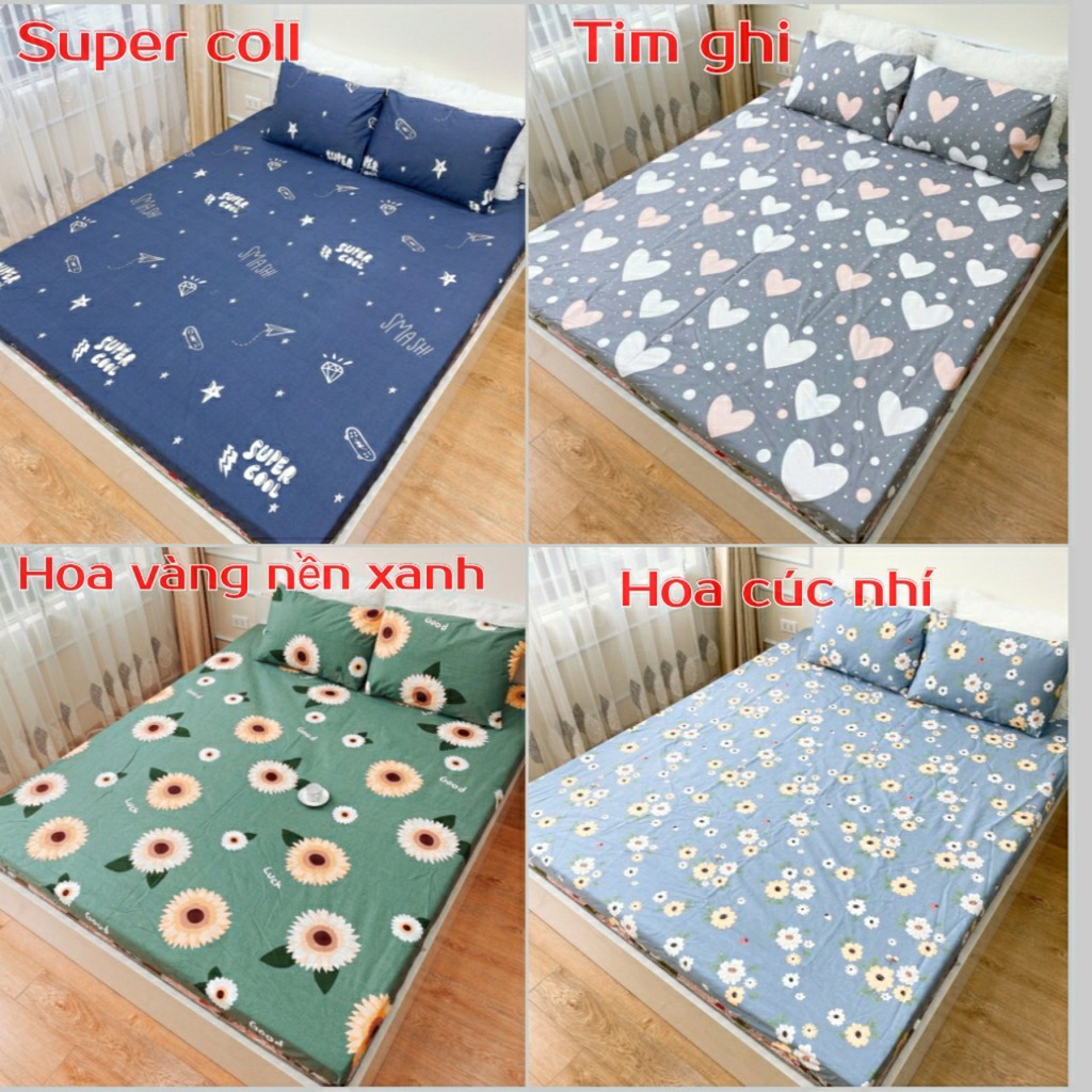 Ga chống thấm Cotton hàn quốc cao cấp chống thấm nước xuống đệm nhiều màu cho bé Dreamhomebedding | BigBuy360 - bigbuy360.vn