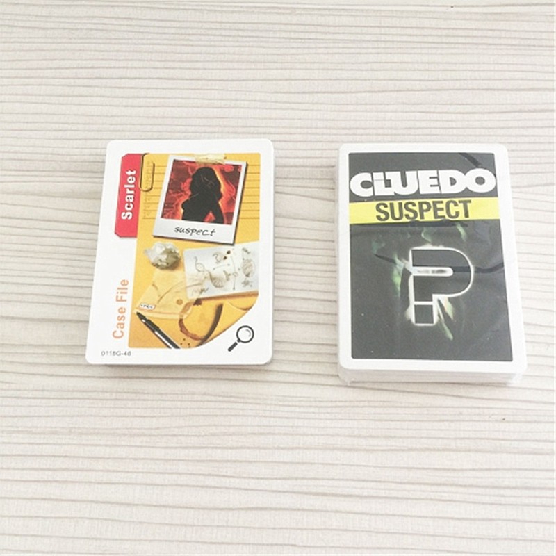 Bộ thẻ bài trò chơi Vụ Án Biệt Thự bản tiếng Anh Cluedo Suspect board Game