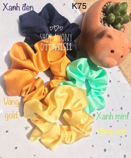 Cột tóc vải lụa scrunchie