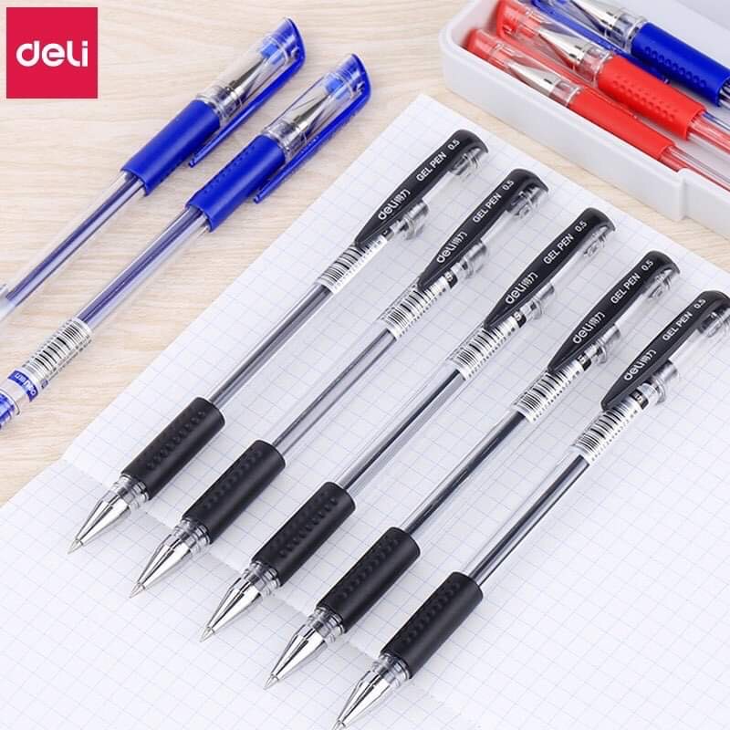 BÚT NƯỚC BÚT GEL DELI 6600es NGÒI 0.5MM VĂN PHÒNG PHẨM