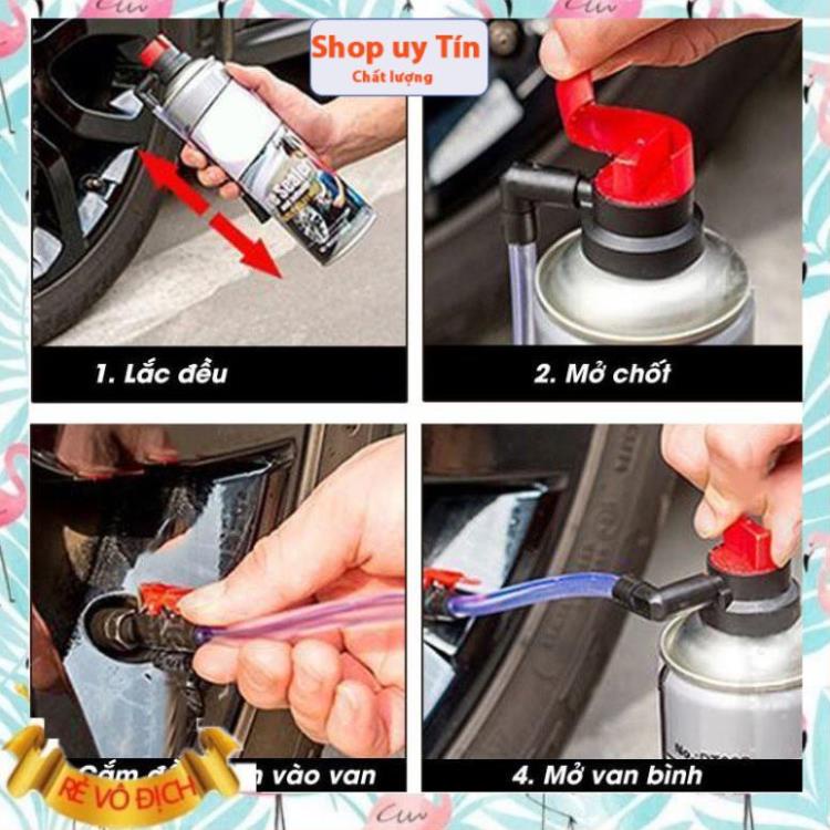 Bình xịt vá lốp xe KOBY dung tích 450ml sử dụng hiệu quả nhanh chóng cho tất cả các dòng xe, giảm 30%