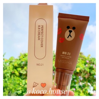 Bb cream kem nền missha perfect cover line friend spf42/pa++