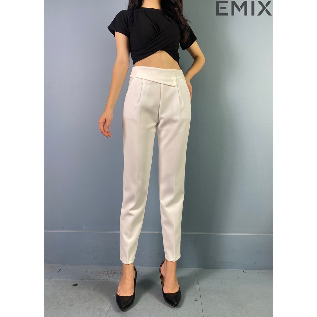 Quần tây công sở tuyết mưa màu đen 805 EMIX | BigBuy360 - bigbuy360.vn