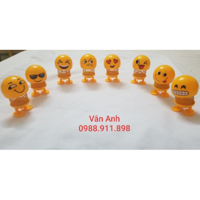 Combo 8 con lắc lò xo/Thú nhún emoji hàng chuẩn loại 1  Xhàng nhiều L