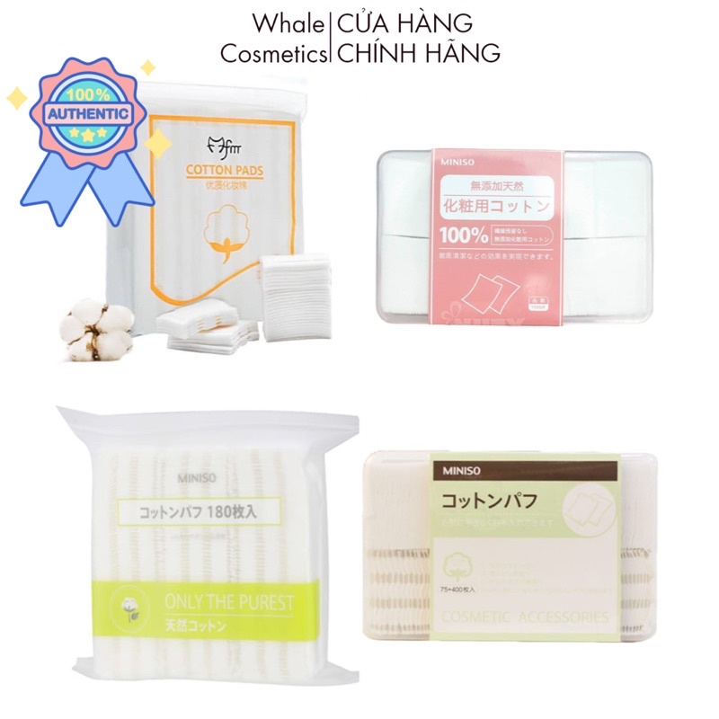 Bông tẩy trang 3 lớp Cotton Pads - Miniso