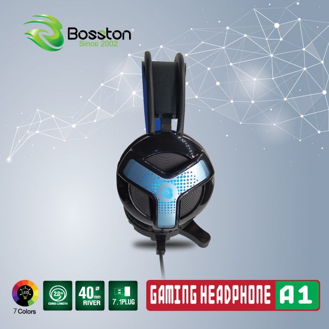 Tai Nghe 7.1 Bosston A1 LED Gaming