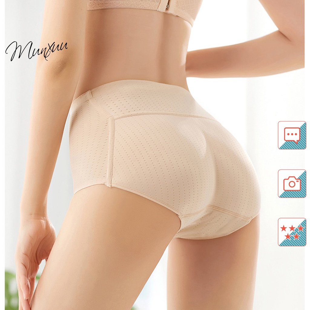 Quần độn mông nâng mông thông hơi cao cấp MUNXUU vải su đúc liền chống lộ, không xô dịch mút - QĐM01