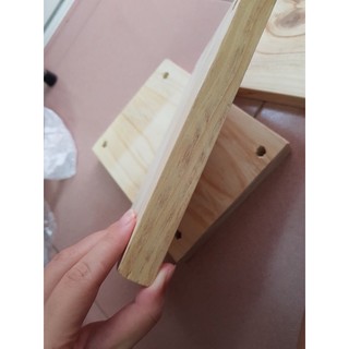 Gỗ thông làm kệ Macrame