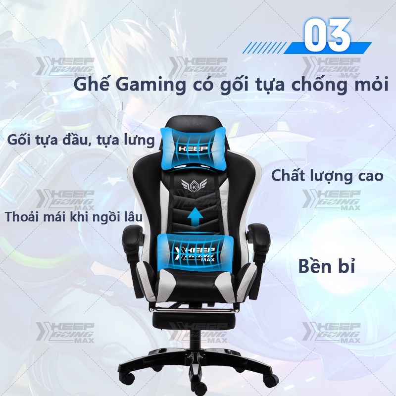 Ghế chơi game /Ghế văn phòng Ghế chơi game có chỗ để chân Ghế văn phòng Ghế máy tính | BigBuy360 - bigbuy360.vn