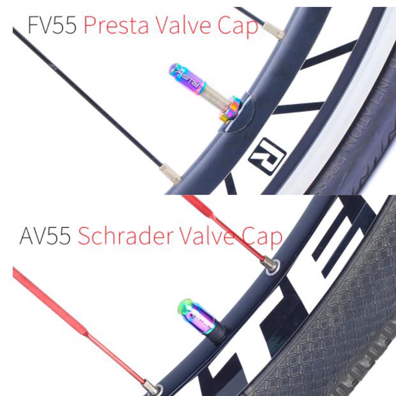 Nắp Van Bánh Xe Đạp Leo Núi Bằng Hợp Kim Titan Siêu Nhẹ Tiện Dụng