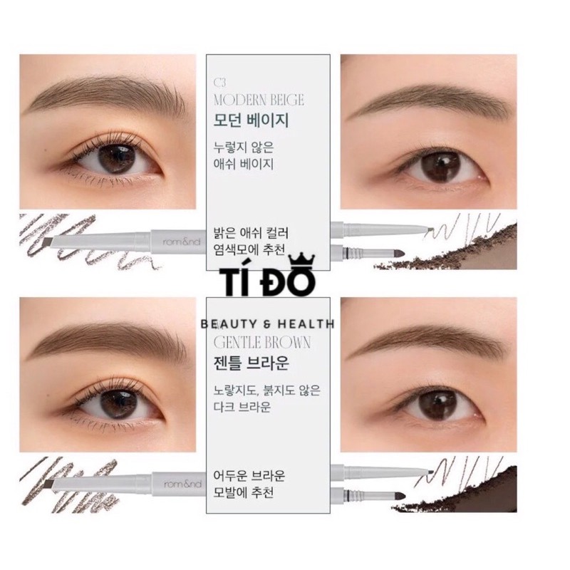 ROMAND - [TỔNG HỢP] Chì Kẻ Mày Han All FLAT/SHARP Brow