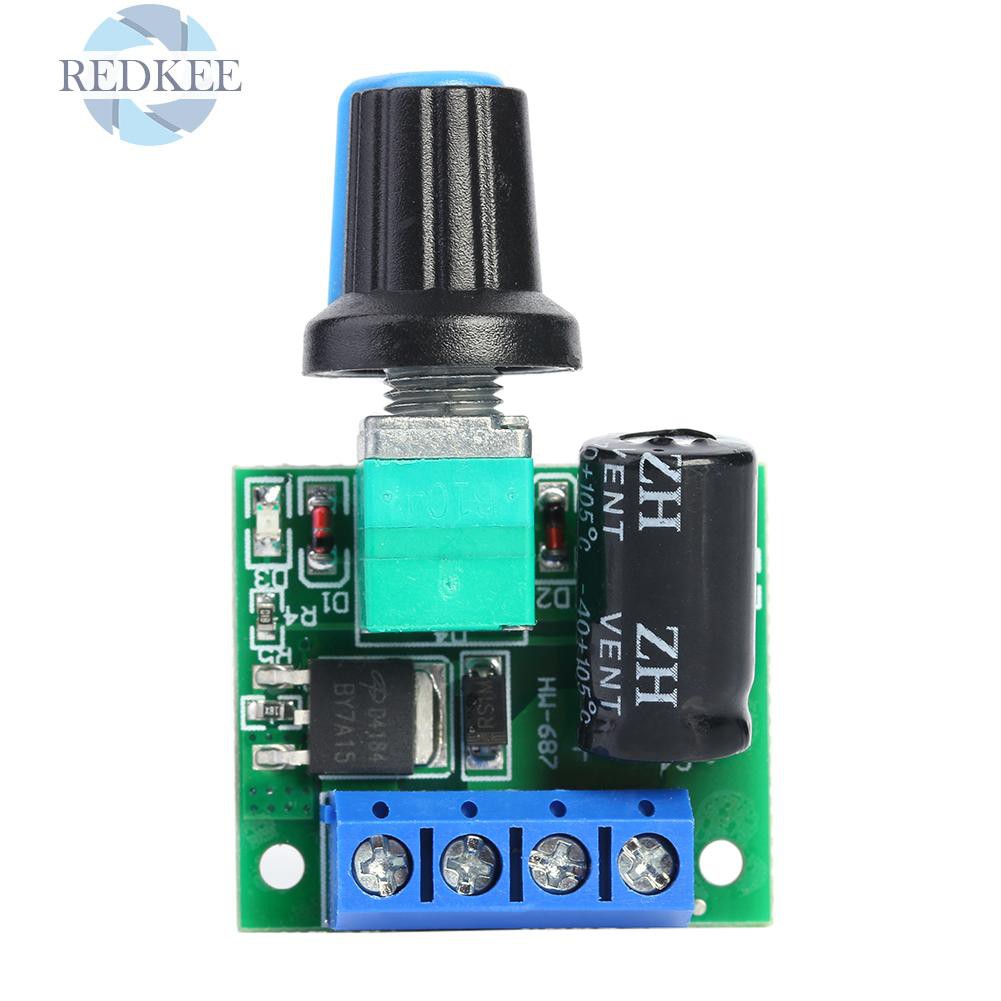 Mô-đun Điều Khiển Tốc Độ Động Cơ Pwm Dc 5a 90w 5v-35v Có Công Tắc Điều Chỉnh Điện Áp
