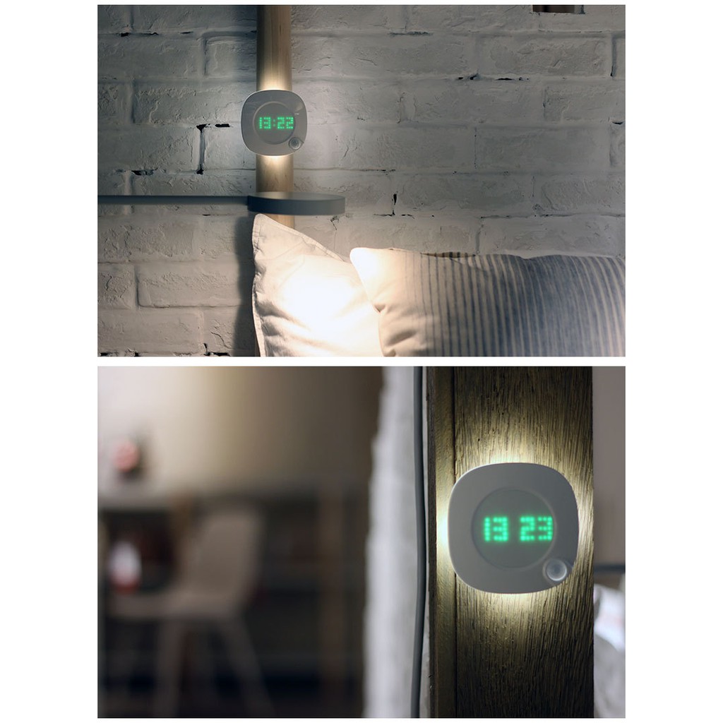 Đèn Led❤️FREESHIP❤️Đèn Led Cảm Biến Thông Minh Điều Chỉnh Độ Sáng Có Đồng Hồ