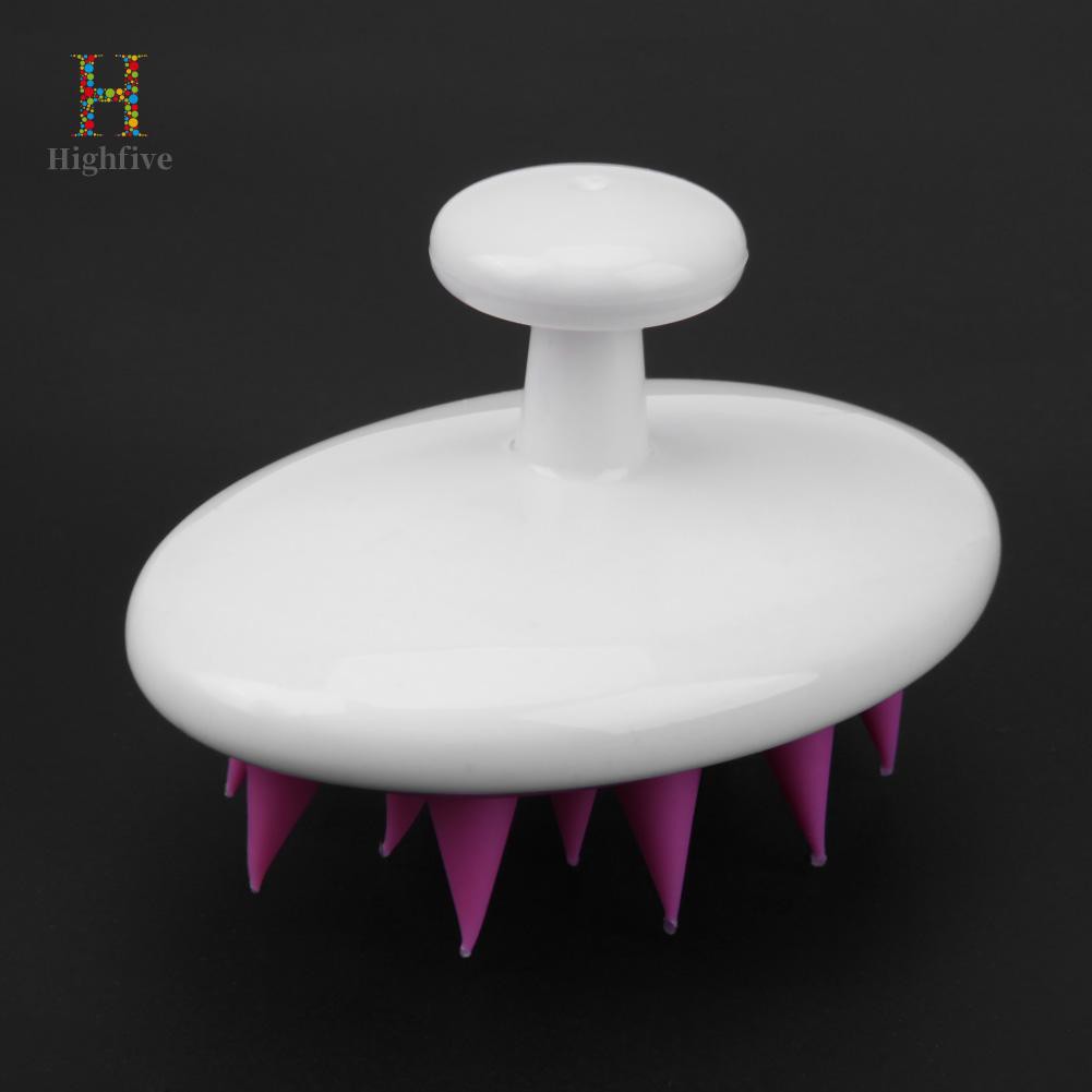 (Hàng Mới Về) Lược Chải Tóc Chống Trượt Hình Tròn Bằng Silicone Tiện Dụng