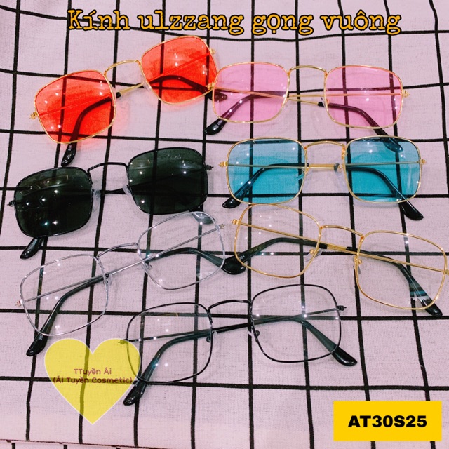 ✅Kính ulzzang gọng vuông