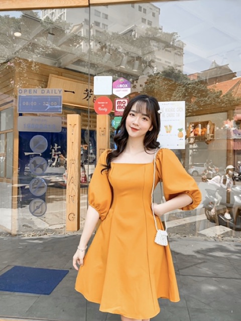 [Mã FAGREEN1505 giảm tới 30K đơn 99K] Đầm trễ vai tay lỡ | BigBuy360 - bigbuy360.vn