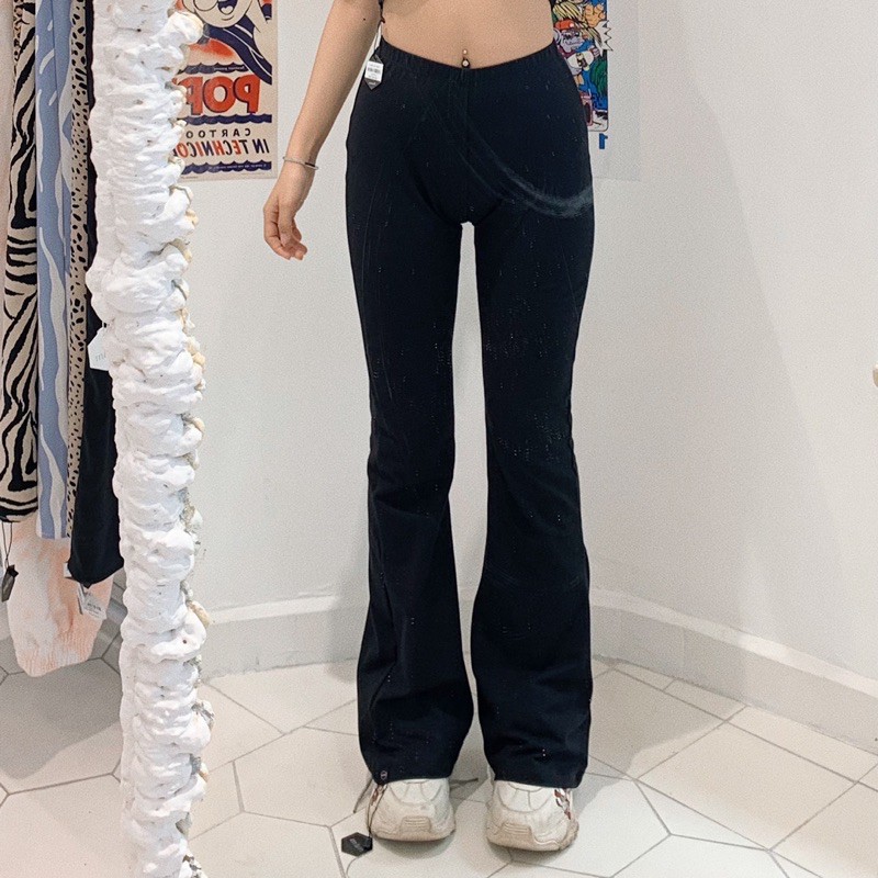 SP000984 Quần Ống Loe Flare Pant (Black)- Tiệm Mềm Croptop