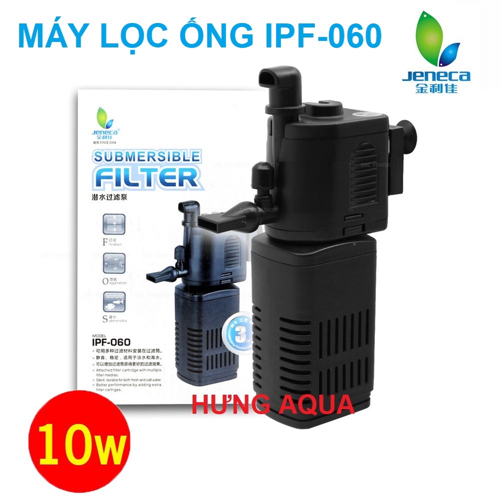 Máy lọc bể cá - máy lọc chìm - Máy lọc vi sinh bể cá Jeneca IPF-060/ IPF-080 cho hồ cá, hồ thủy sinh