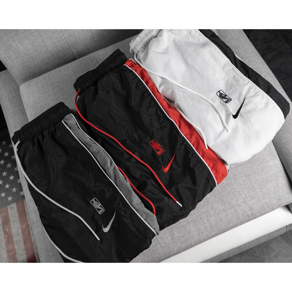 [CHÍNH_HÃNG] QUẦN DÀI NIKE NBA TRACK PANTS - TRẮNG VIỀN ĐEN