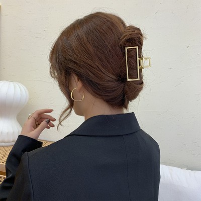 Kẹp Tóc Kim Loại Phong Cách Hàn Quốc Xinh Xắn Dành Cho Nữ